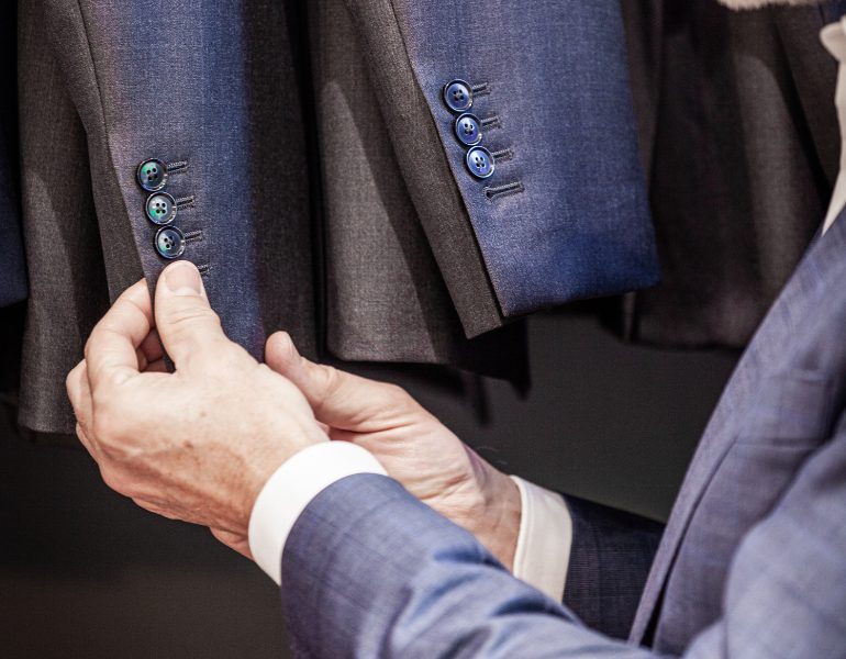 Tailored morning suit for grooms